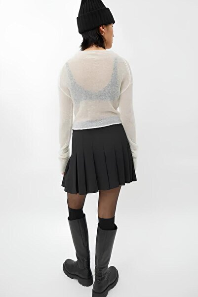 afeta Pileli Mini Etek