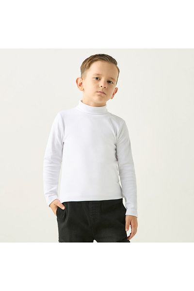 Juniors Solid Turtleneck T-Shirt With Long Sleeves
