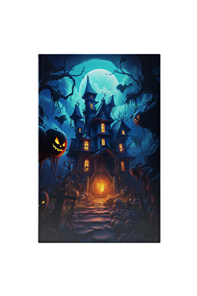 StoryGift Romania Tablou Canvas: Casă Bântuită De Halloween- Sărbătoare Ameri...
