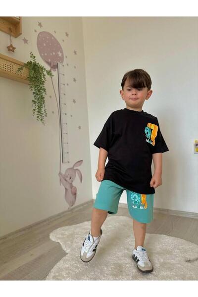 RAPAPA Boy's Summer Short Sleeve Shorts Suit 1218S