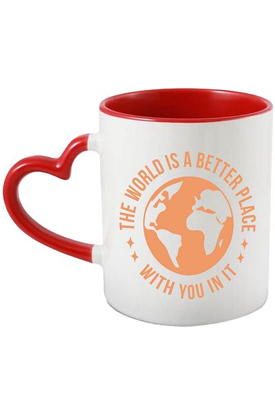 StoryGift Romania Mug for a valued person with the message "The world is a better place with you, With ,STG