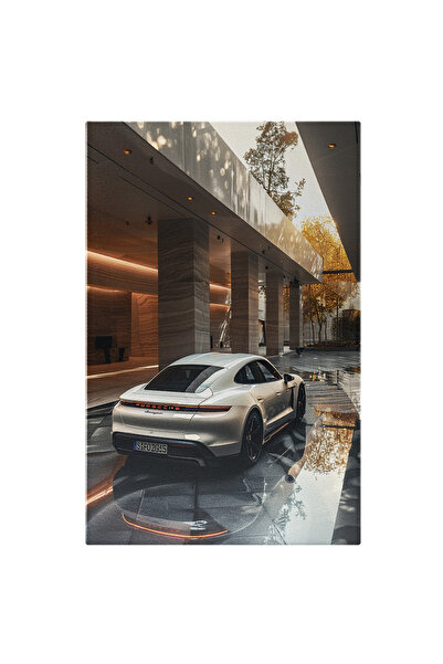 StoryGift Romania Tablou Canvas Dream Life, O Masina Porsche Cayenne Alba Par...