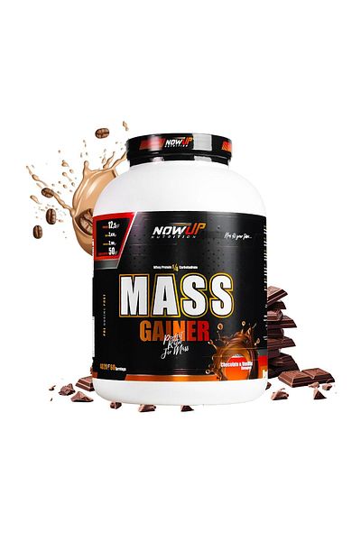 NOWUP NUTRITION Mass Gainer |   Muscle Development and Weight Gain |   4020g |   Chocolate & Vanilla Flavored