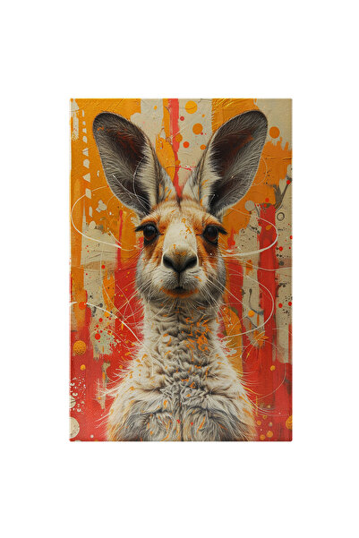 StoryGift Romania Tablou Canvas: Saltul Cangurului Din Sălbăticie Într-un Fun...