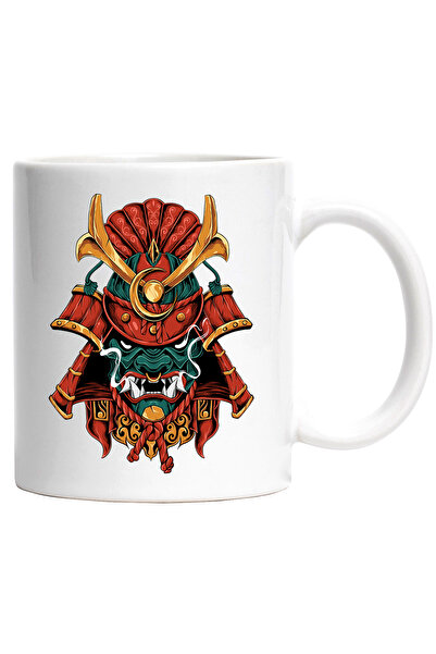 StoryGift Romania Cana Cu Casca De Samurai, Asiatic, Monstru, Omi, Demon, Fum, Multicolor 330 ml, , Cu ,STG