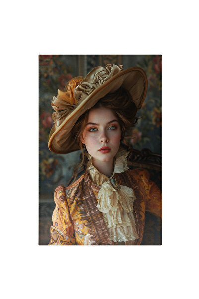 StoryGift Romania Tablou Canvas: O Femeie Imbracata In Trendul Anilor 1800 - ...