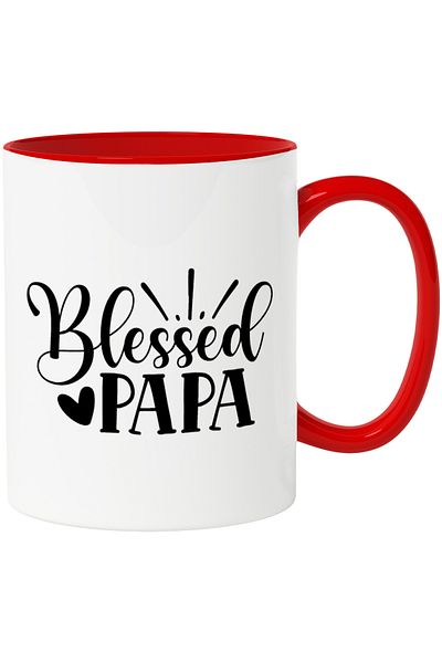 StoryGift Romania Mug for a blessed father with a good wife and good children with Ma, Cu, STG