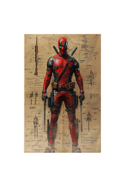 StoryGift Romania Tablou Canvas: Deadpool Personaj Marvel - Detalii Ale Armei...