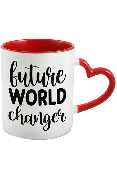 StoryGift Romania Mug with the text in English "Future world changer" - future world changer, With ,STG