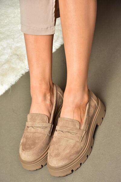 Fox Shoes R996092002 Γυναικεία παπούτσια Casual με χοντρή σόλα Mink Suede