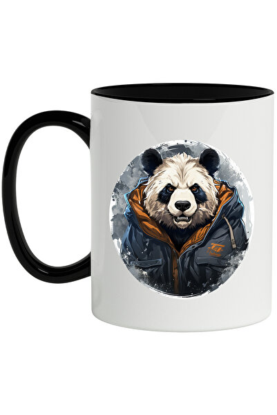 StoryGift Romania Cana Cu Urs Panda, Geaca, Iarna, Fantasy, Blana, Animal, Mu...