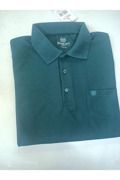 SİMENTİ Classic Waffle Single Pocket Collar T-shirt
