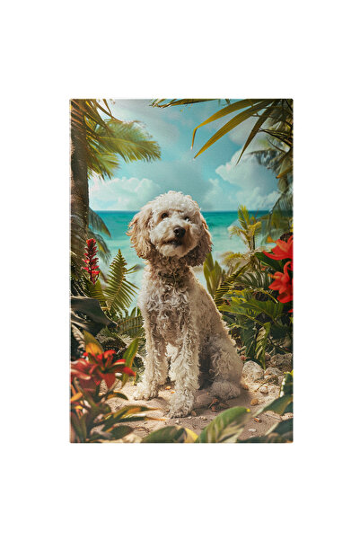 StoryGift Romania Tablou Canvas Câinele Cu Blană De Oaie În Repaus Contemplea...