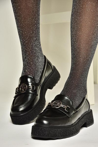 Fox Shoes T 996191208   Black Patent Leather - Thick Sole Women's Shoes