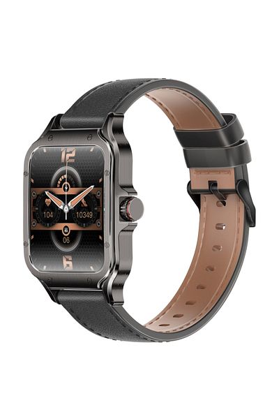 Promate Smartwatch XWatch-RM supports Bluetooth - Water Resistant - Black