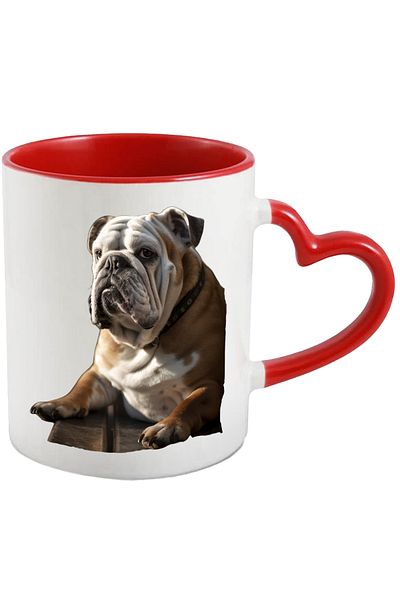 StoryGift Romania Mug With Bulldog Dog Angry, Sad, Unhappy, Adorable, Animals, Ceramic, 330, With, STG