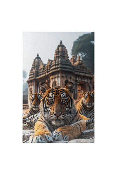 StoryGift Romania Tablou Canvas Suveranitate În Dungi Tigrii Simbol Al Puteri...