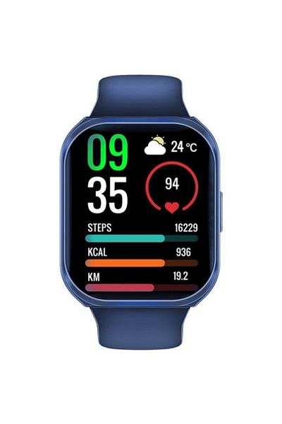 Promate Smartwatch XWatch-TF2 - 2.01 inch Display - Dual Bluetooth Support - Blue