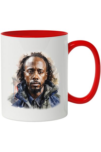 StoryGift Romania Mug With Kendirck Lamar, Artist, Musician, Celebrity, Multicolor 330 ml, Ceramic with, With, STG