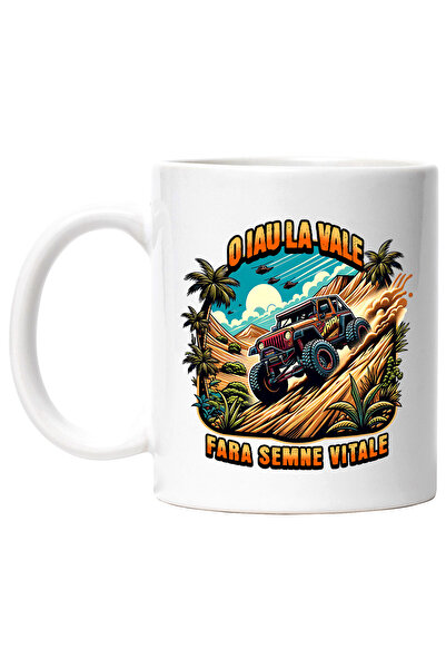 StoryGift Romania I'll take it downhill without vital signs off-road car Mug,...