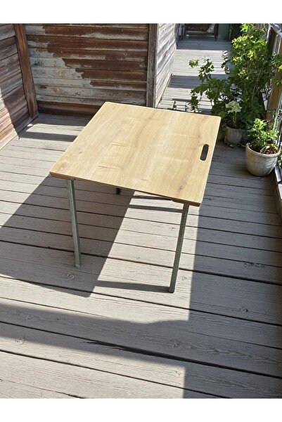 Wooden Factory Katlanır Metal Ayaklı Ultra Hafif, Ve Pratik Portatif Kamp Mas...