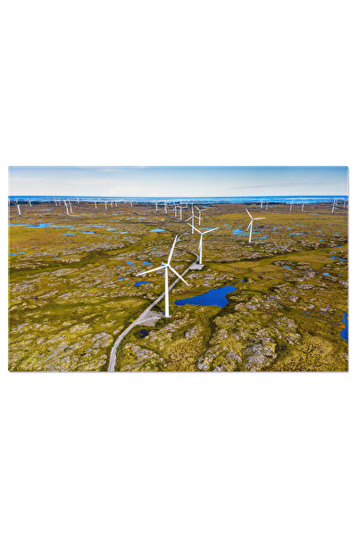 StoryGift Romania Tablou Canvas - Parcul Eolian Deasupra Fiordurilor Norvegie...