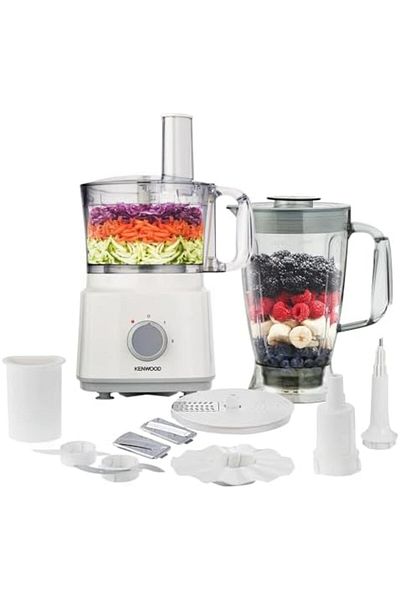 Kenwood Food Processor 750W Multi-Functional With 3 Interchangeable Disks, Blender, Whisk, Dough Mak