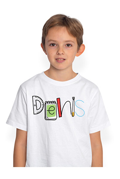StoryGift Romania Tricou Copii Cu Numele Denis, si Mesaj Amuzant, Curios, Soc...