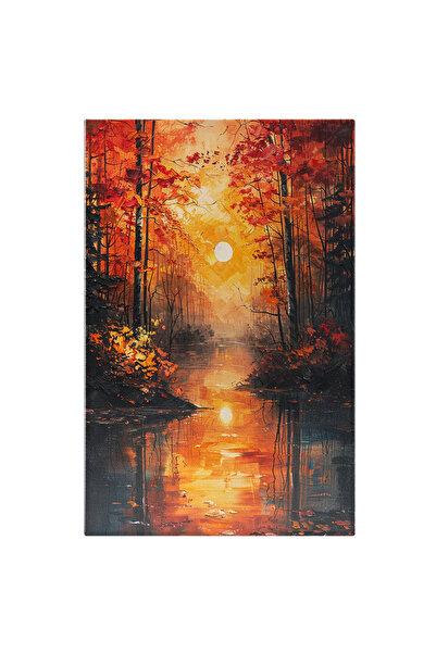 StoryGift Romania Tablou Canvas Pictura In Culorile Toamnei Imaginea Unor Cop...