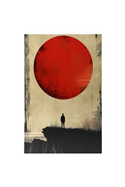 StoryGift Romania Tablou Canvas Persoana De Pe O Stanca Care Se Uita La Luna ...