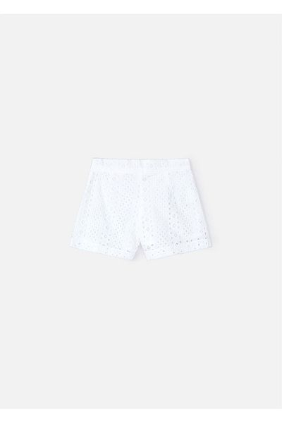 MAYORAL Pantaloni scurți pentru fete alb 3285