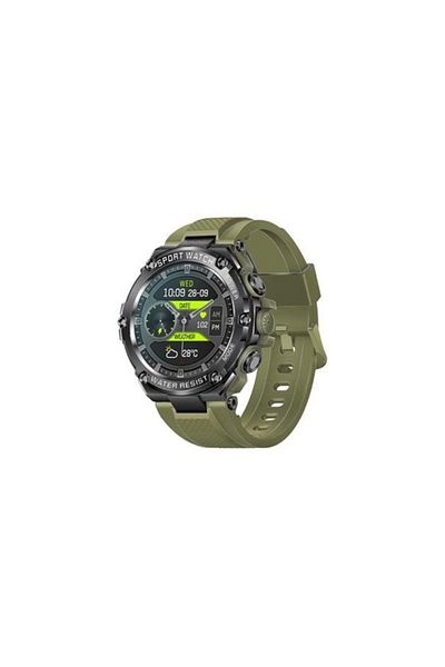 Promate Smartwatch xWatch-R19 for Men - 1.53 inch - Supports Bluetooth - Water Resistant - Green
