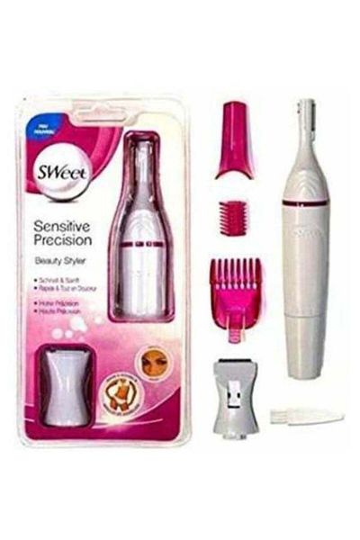 Generic Sensitive Precision Hair Removal Trimmer White/Pink – Facial, Bikini Line & Body Grooming for Women
