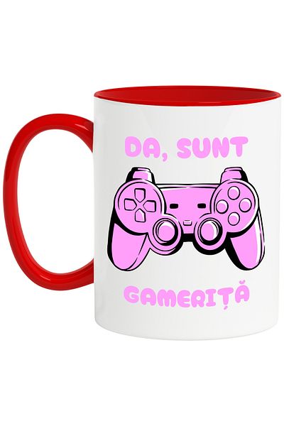 StoryGift Romania Yes, I'm a Gamerita Mug, video game lovers, 330ml, Ceramic with Ro Handle, With, STG