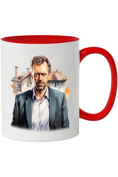 StoryGift Romania Mug With Doctor House, TV Series, House, Medicine, Character, Multicolor 330 ml, Ce, Cu, STG