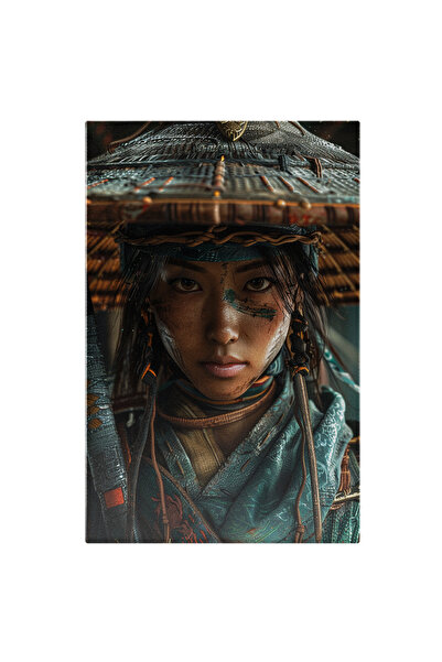 StoryGift Romania Tablou Canvas: Luptătoare Tailandeză Cu Pălărie- Fotografie...