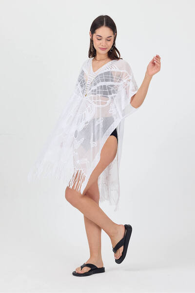 Bysenby BYSEN Pareo de plajă cu model fluture - rochie lejeră