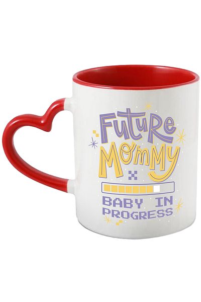 StoryGift Romania Mug With Message In English Future Mommy Baby In Progress, Mom, Baby, Child, St, With, STG