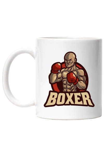 StoryGift Romania Cana Cu Mesaj Boxer, Emblema, Barbat, Manusi De Box, Sport, Multicolor 330 ml, C, Cu ,STG