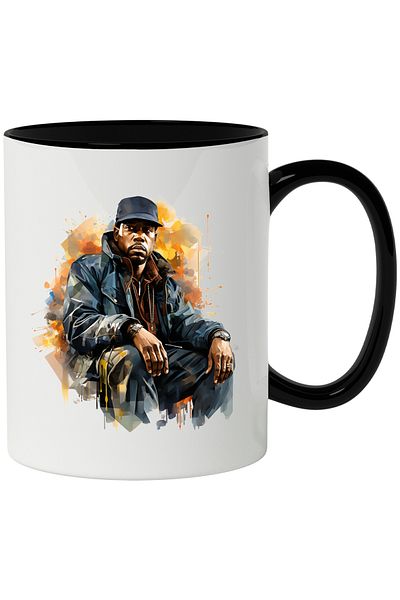 StoryGift Romania Mug With Jay-Z, Artist, Musician, Rapper, Celebrity, Multicolor 330 ml, Ceramic, With ,STG