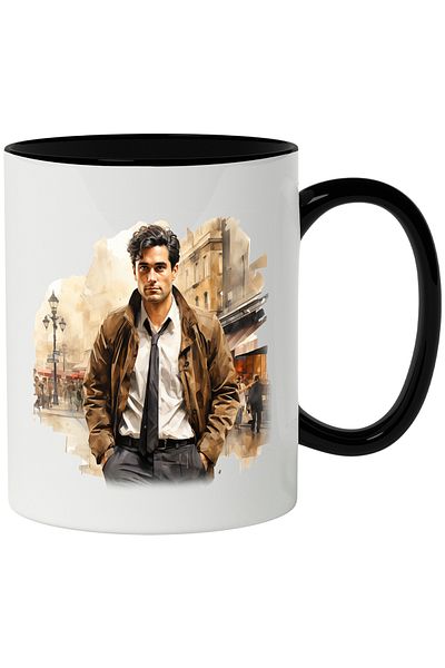 StoryGift Romania Mug With Jim Halpert, The Office, Character, TV Series, Multicolor 330 ml, Ceramic, With ,STG