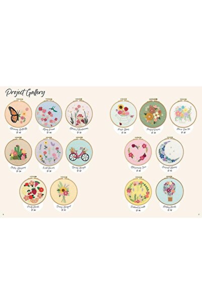 Tuva Yayıncılık Nakış Kitabı KİTABI "BLOSSOMING EMBROIDERY"