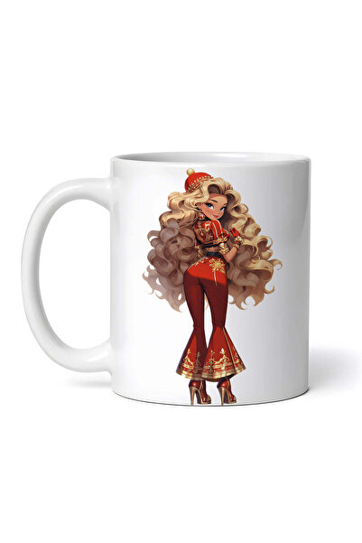OEM Cană albă personalizată, păpușa Liriel, INOVATIX®. 330ml