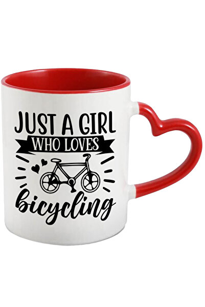 StoryGift Romania Cana cu o bicicleta si inimioare pentru o fata care iubeste...