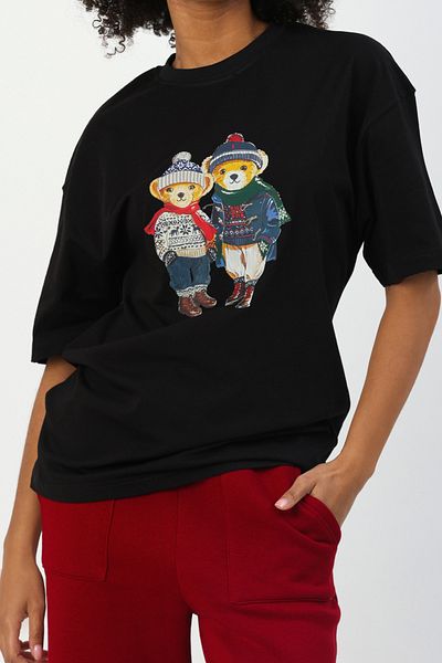 The Champ Clothing Μπλουζάκι 100% Cotton Dear Concept Teddy Printed