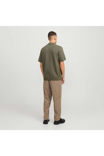 Jack & Jones Ανδρικό μπλουζάκι Milano Spring Khaki Polo (12271401-TEAL)