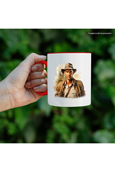 StoryGift Romania Mug With Indiana Jones, Fictional Character,x Movie, Adventure, Multicolor 330 ml, Sky, With,STG