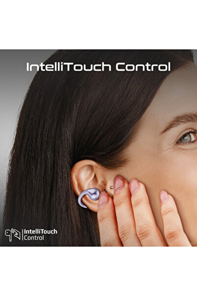 Promate AudioFit™ Open Ear Clip On TWS Earbuds with IntelliTouch - Purple
