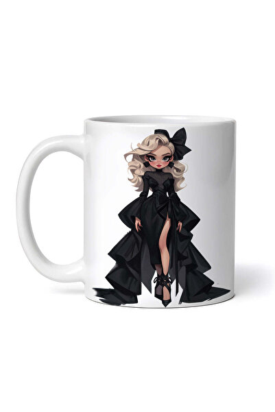 OEM Cană albă personalizată, păpușă demon Blanka, INOVATIX®. 330ml