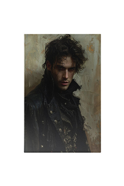 StoryGift Romania Tablou Canvas: Bărbatul Chinuit De Gânduri Întunecate Veșmi...